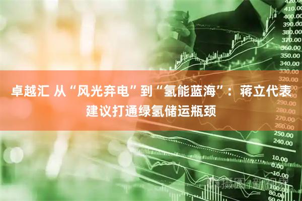 卓越汇 从“风光弃电”到“氢能蓝海”：蒋立代表建议打通绿氢储运瓶颈