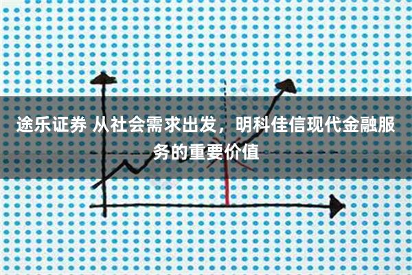 途乐证券 从社会需求出发，明科佳信现代金融服务的重要价值