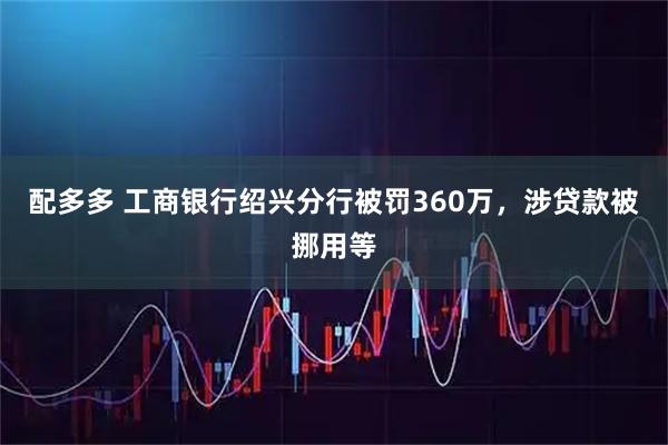 配多多 工商银行绍兴分行被罚360万，涉贷款被挪用等