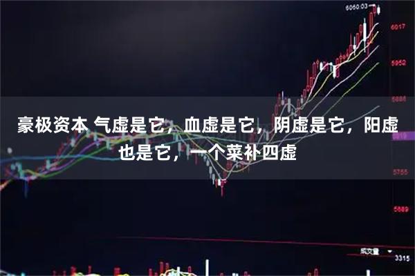 豪极资本 气虚是它，血虚是它，阴虚是它，阳虚也是它，一个菜补四虚